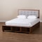 Baxton Studio Cosma Ash Walnut Wood 4-Drawer Full Size Platform Storage Bed 173-9434-10668 - alternate 2